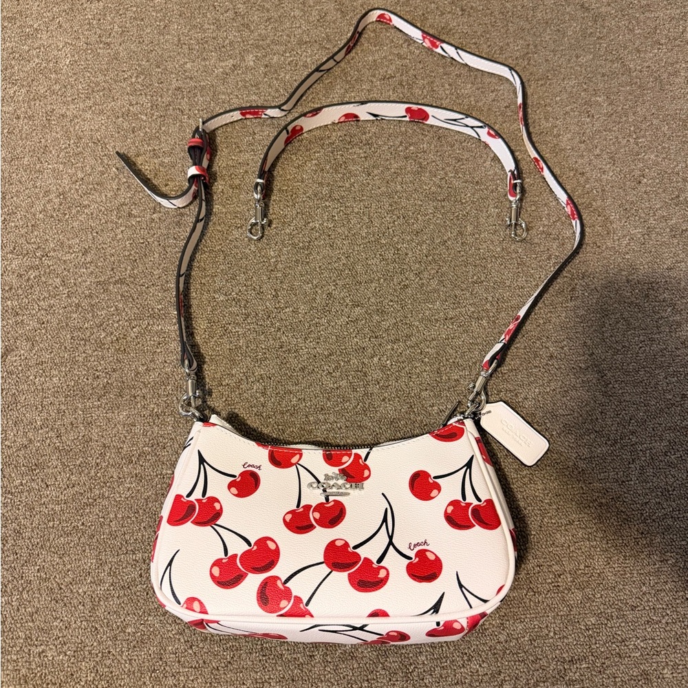 Coach Teri Shoulder Bag with Cherry Print